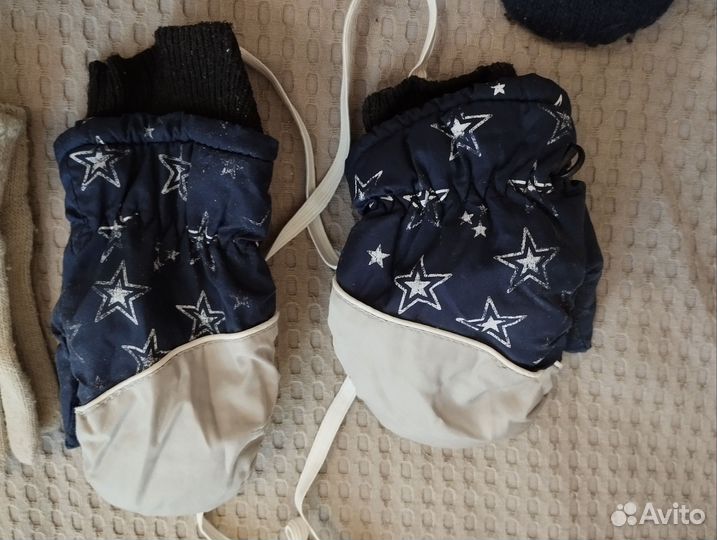 Варежки зимние, перчатки на 4-5 лет