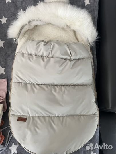 Зимний конверт и матрасик на пеленальник