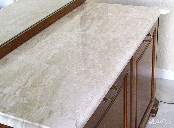 Столешница из серого мрамора