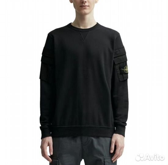 Свитшот Stone Island FW23 Black Cargo