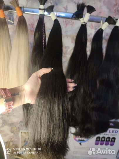 Натуральные волосы для наращивания 60см