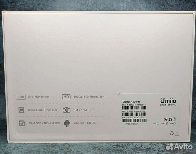 Планшет ноутбук Umiio A10 Pro 6/128