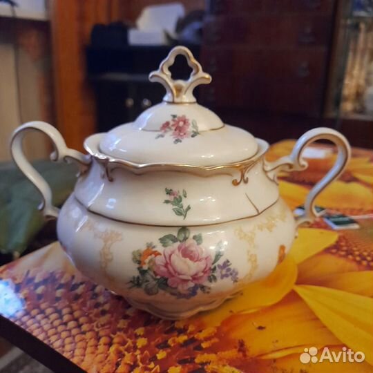 Старинный чайные сервиз из фарфора германия