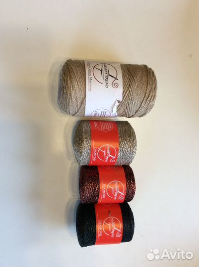 Нитки для макраме и вязания сумок