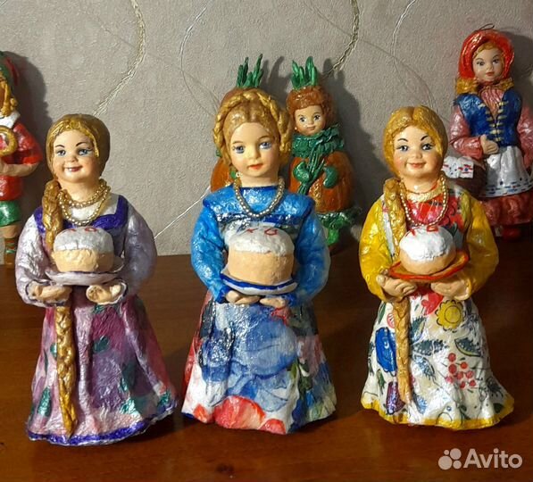 Ватные ёлочные игрушки