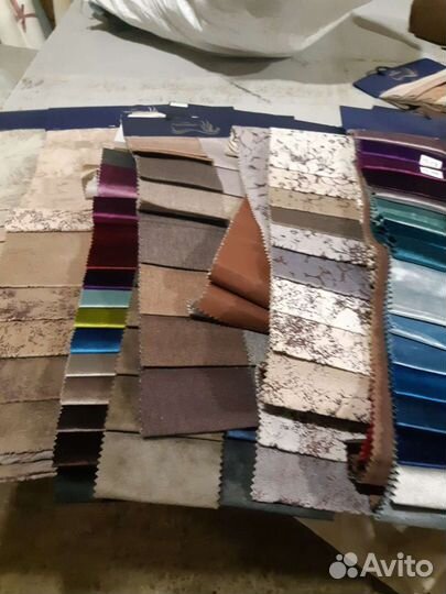 Кусочки тканей и экокожи для рукоделия, пэчворка