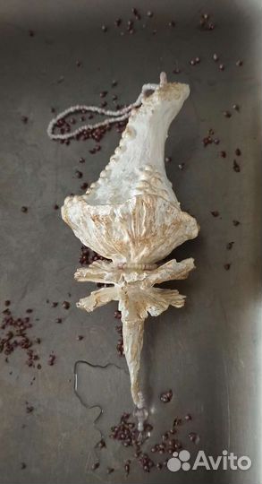 Ёлочная игрушка Гриб. Ватные игрушки ручной работы