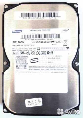 Диски: Samsung SP1203N и Maxtor DiamondMax Plus 9