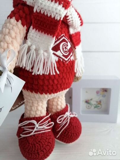 Вязаный поросенок Спартак, зайчик Спартак,кот