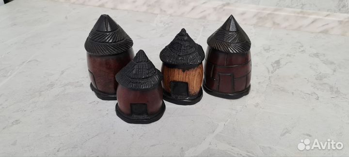 Фигурка африканский дом хижина, ручная работа