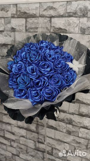 Букет из атласных лент