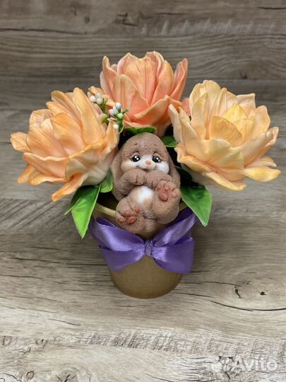 Букет цветы из мыла