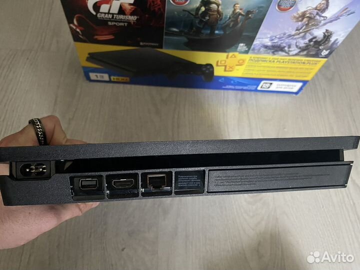 Sony playstation 4 slim 1tb / гарантия / игры