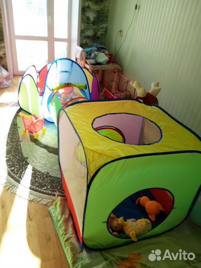 Детская игровая палатка с тоннел.и сух. бассейном