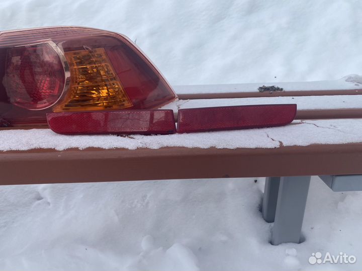 Катафот в задний бампер Lancer x