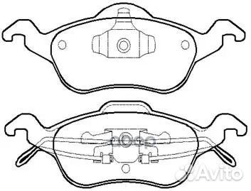Колодки тормозные дисковые ford: focus 98- HP51