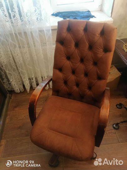 Офисное кресло из замши 2 кресло кожаное, вишня 20