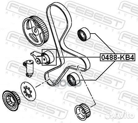 Ролик обводной 0488-KB4 0488-KB4 Febest