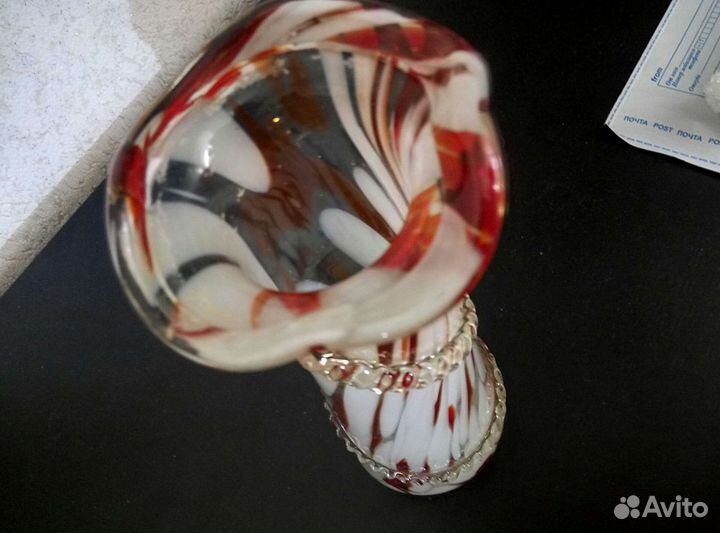 Ваза цветное стекло СССР