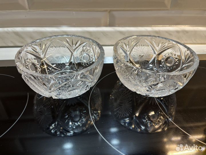 Хрустальная конфетница СССР