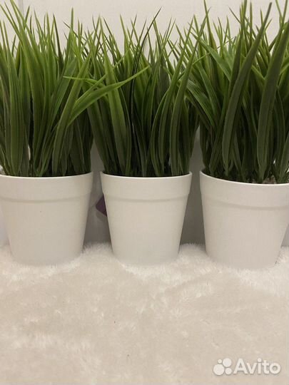 Искусственная трава зелень осока новая