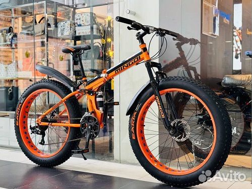 Фэтбайк складной скоростной mingdi 666 26''