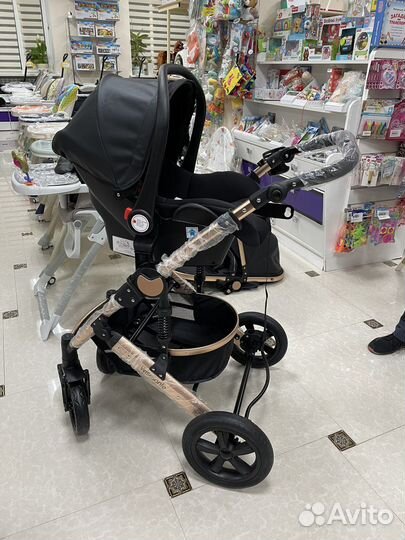 Коляска Wisesonle экокожа 3В1 новая