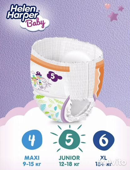 Подгузники трусики Неlen Harреr 5 (12-18 кг) 22 шт