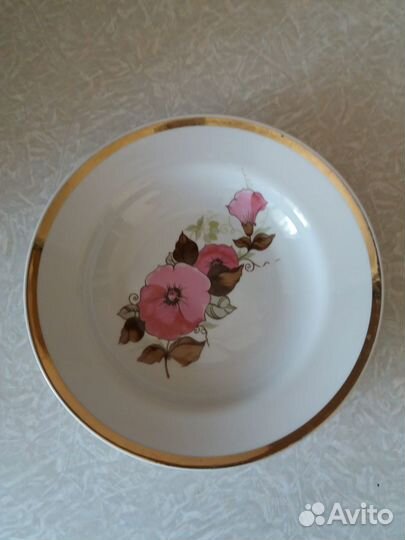Набор тарелок фарфор СССР. Производство зик