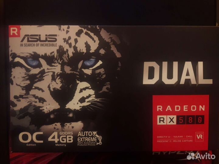 RX 580 Asus Dual 4 gb