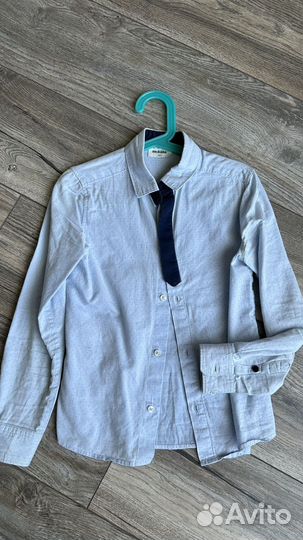 Рубашка школьная для мальчика 128