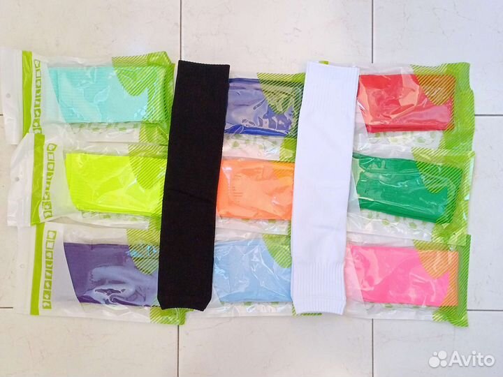 Гетры футбольные, новые, обрезки