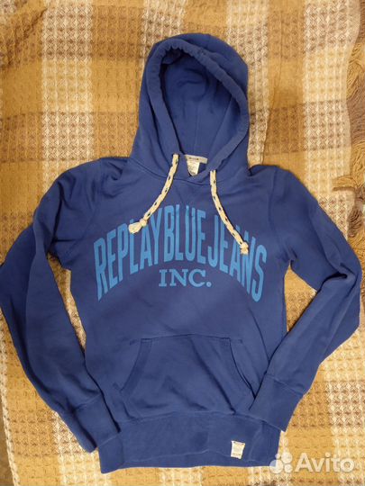Худи Толстовка кофта replay blue jeans