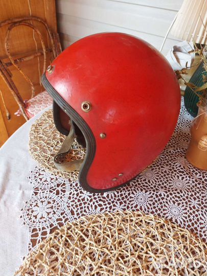 Ретро шлем мотоциклиста СССР 70 е