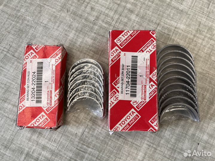 Вкладыши шатунные и коренные 1zzfe/3zzfe