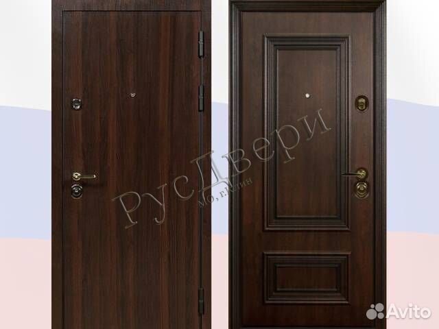 Металлическая дверь в квартиру с ламинатом