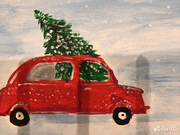 Картина акрилом на холсте