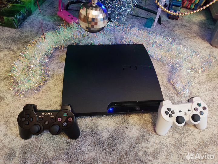 Прошитая PS3 Slim 320Gb+куча игр