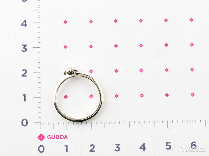 Кольцо Серебро с бриллиантом