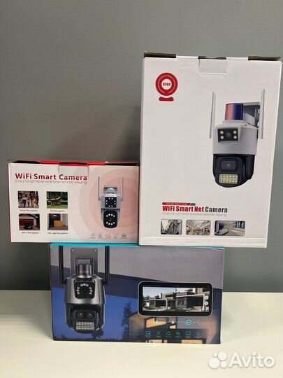 Уличная WiFi камера видеонаблюдения 2 объектива (А