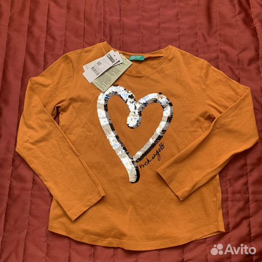 Новый лонг Benetton 7-8 лет для девочки