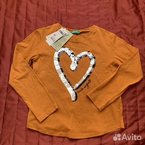 Новый лонг Benetton 7-8 лет для девочки