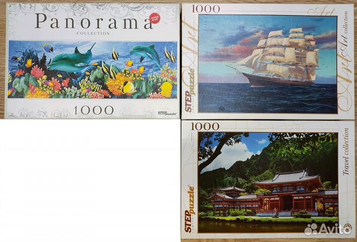 Пазлы на 160-1000 деталей