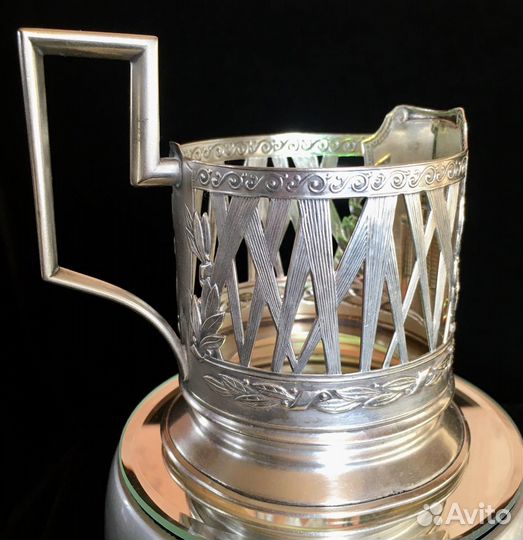 Серебряный подстаканник, 875 пр, нэп, Артель 4