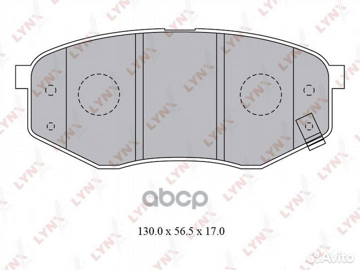Колодки тормозные дисковые перед BD3624 LYN