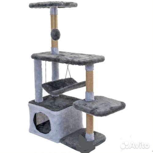 Дарэленд 8757сер Домик-когтеточка Марго с гамаком