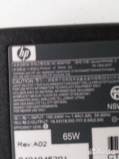 Блок питания для HP 18.5V 3.5A 65W