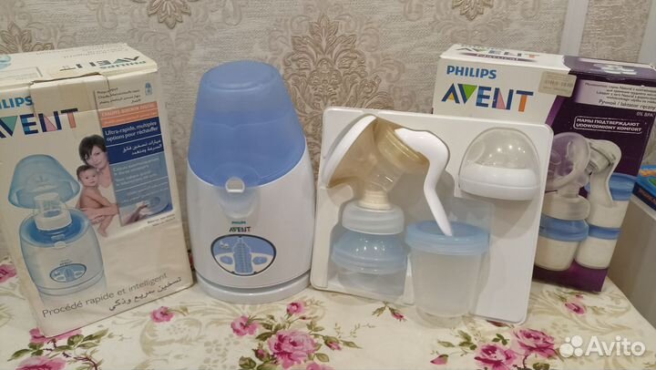 Подогреватель бутылочек и молокоотсос Avent