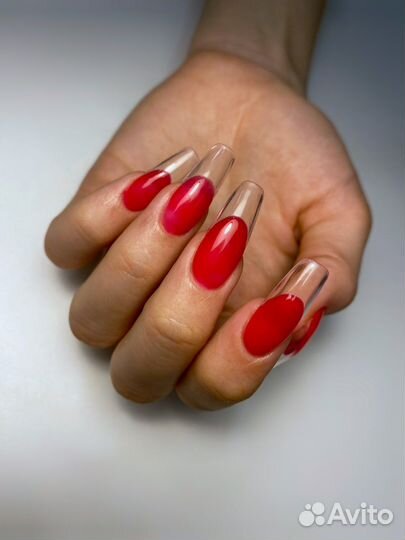 Маникюр с покрытием, наращивание ногтей