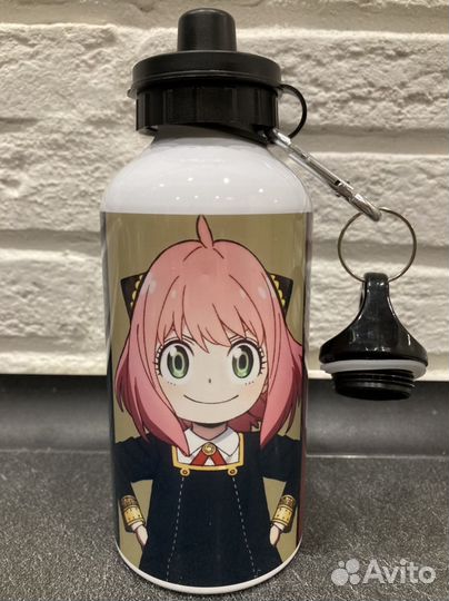 Бутылка для воды металлическая Семья шпиона аниме